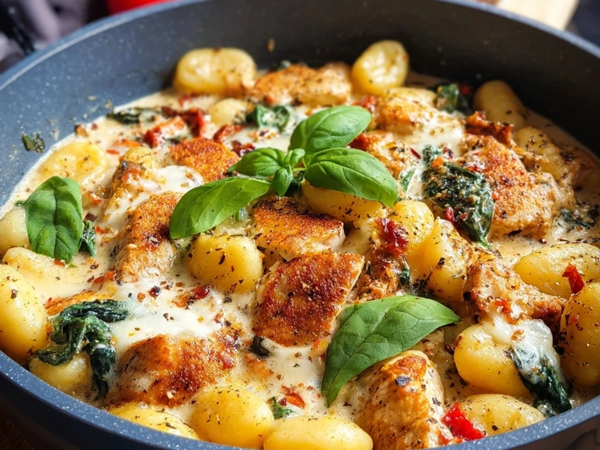 Cremige Gnocchi-Hähnchen-Pfanne: Dein Feierabend-Glück - Bild 1