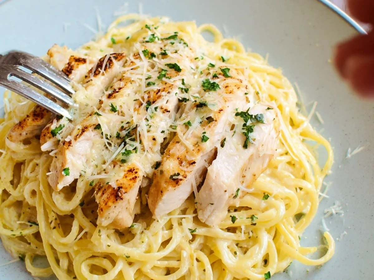 Cremige Hähnchen Alfredo Pasta: Einfach & unwiderstehlich - Bild 2