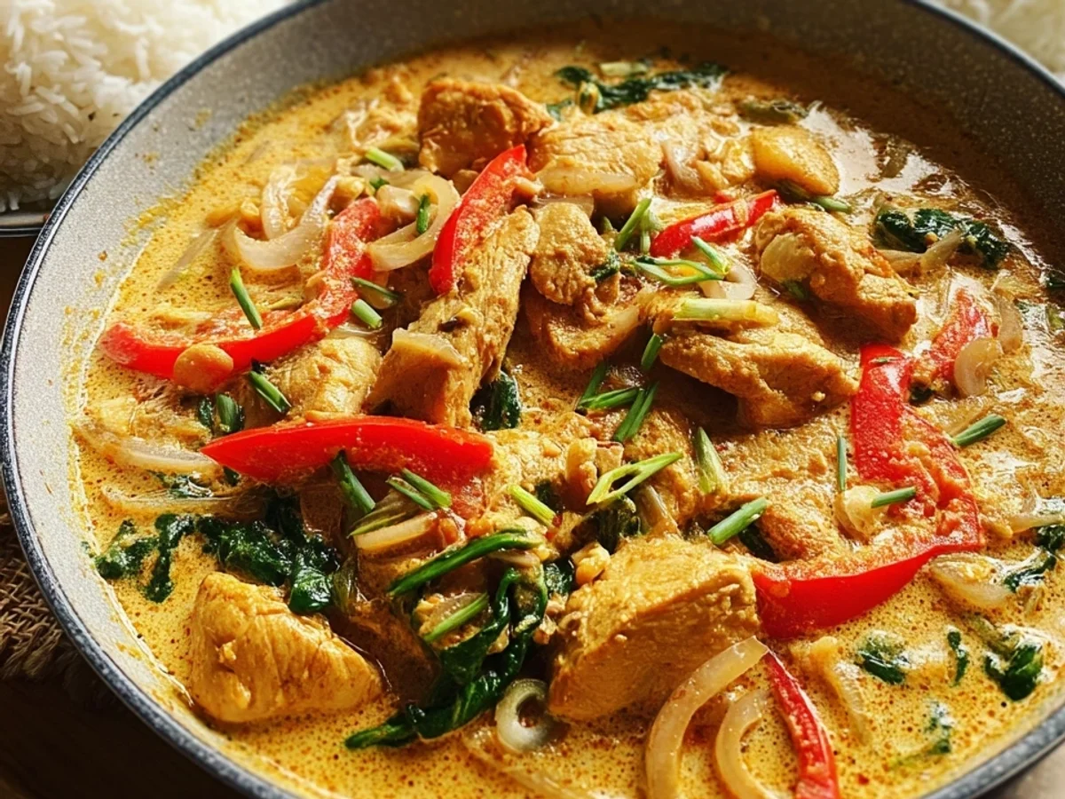 Cremige Hähnchen-Pfanne mit Kokosmilch & Gemüse - Bild 2