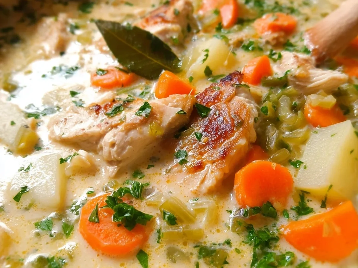 Cremige Hühnersuppe mit Gemüse: Herzhaft & wärmend - Bild 2