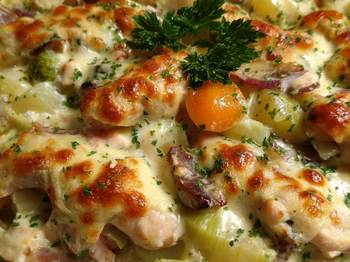 Cremiger Kohlrabi-Auflauf mit Hähnchenbrust Mein Seelenessen - Bild 1