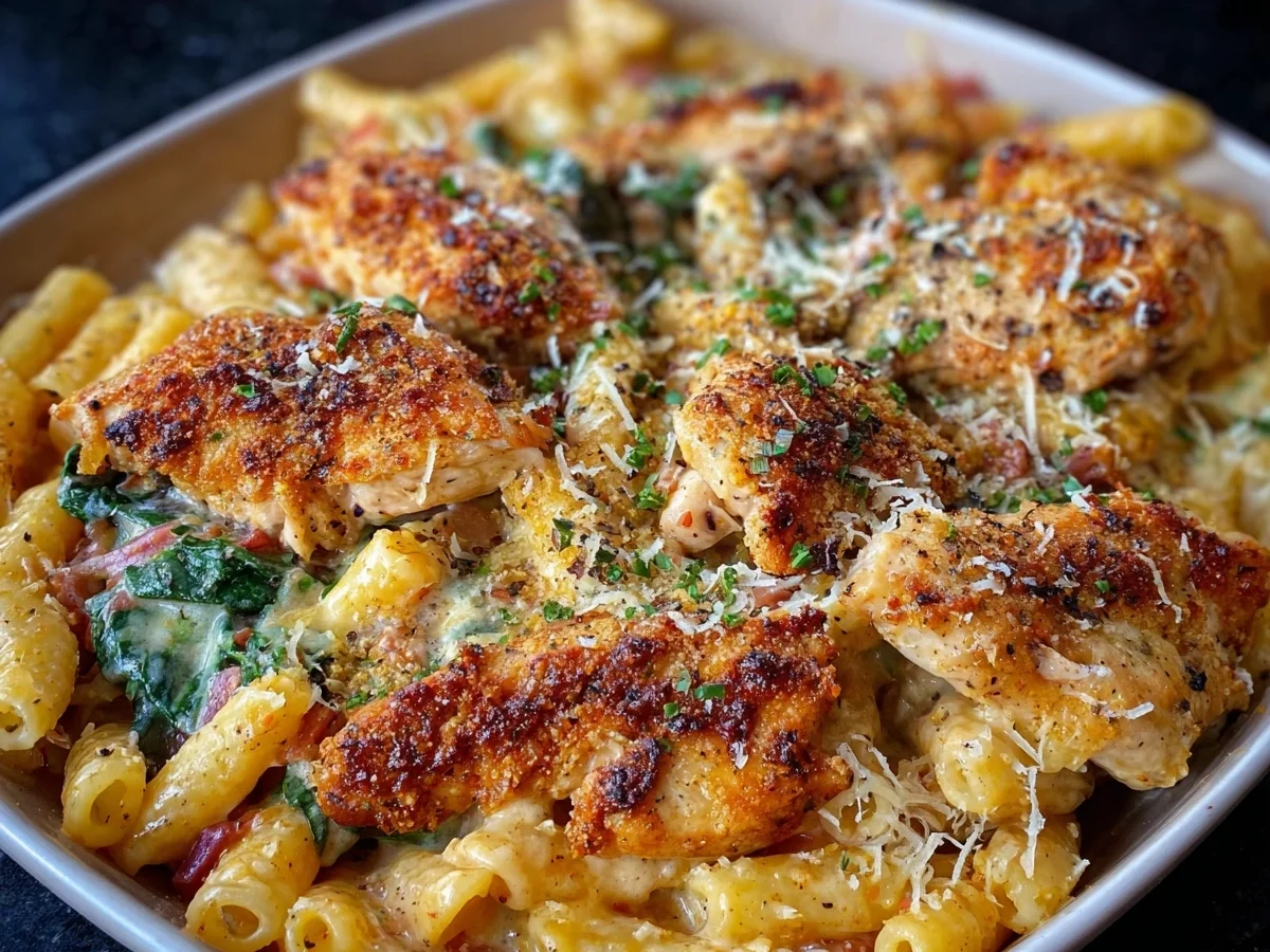 Cremiger Parmesan Hähnchen Auflauf Einfach & schnell - Bild 1
