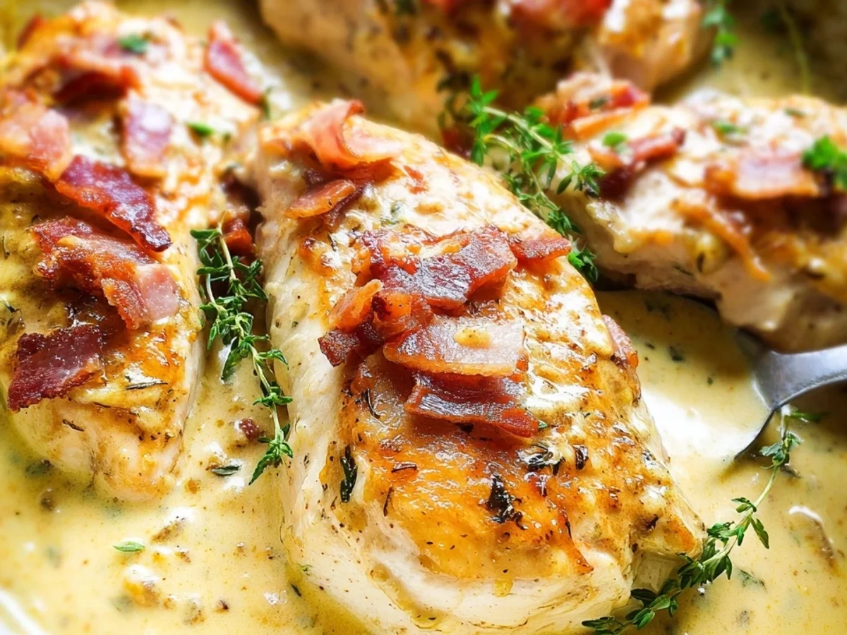 Cremiges Honig-Senf-Hähnchen mit Puten-Schinken - Bild 2