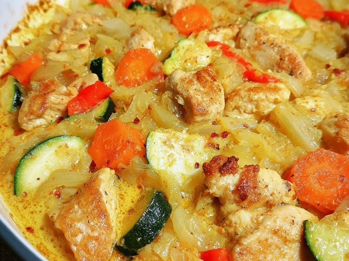 Cremiges Low Carb Hähnchen-Curry: Mein Familienliebling - Bild 1