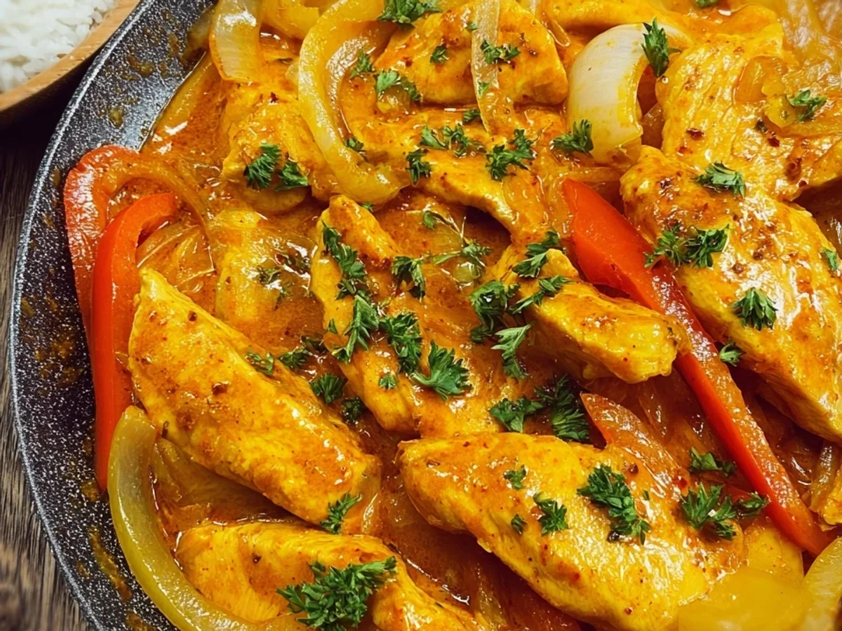 Cremiges Paprika-Hähnchen-Geschnetzeltes: Einfach und fix - Bild 1