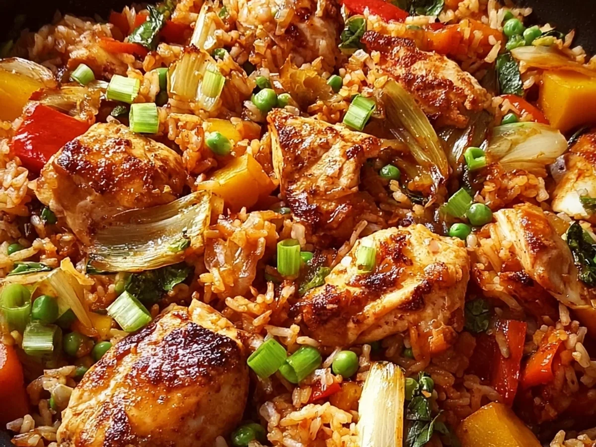 Einfache Hähnchen-Reis-Pfanne: Schnell & Familienfreundlich - Bild 1