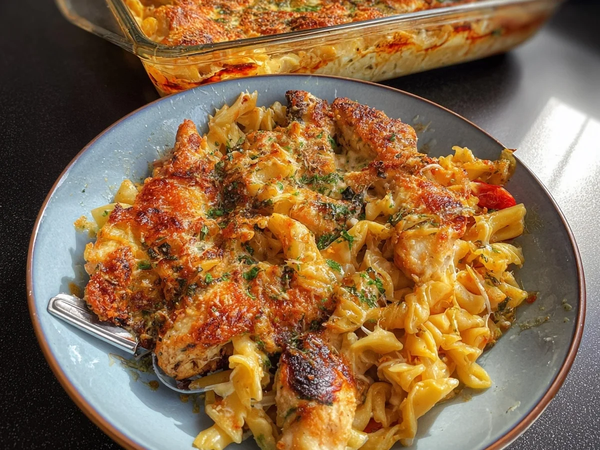 Einfacher Parmesan Hähnchen Auflauf für die Familie - Bild 1