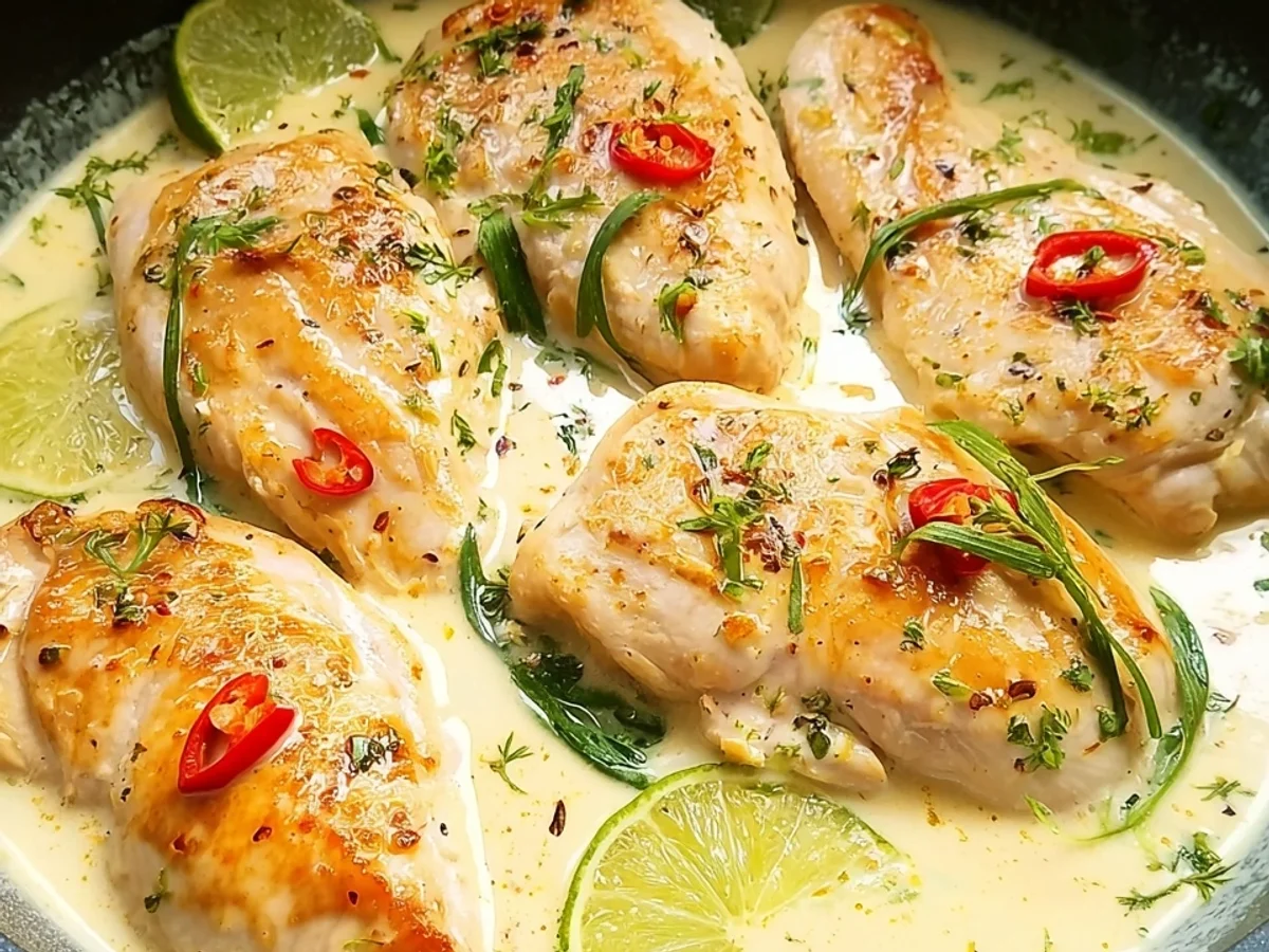 Hähnchen Kokos-Limette: Schnelles Hauptgericht - Bild 1