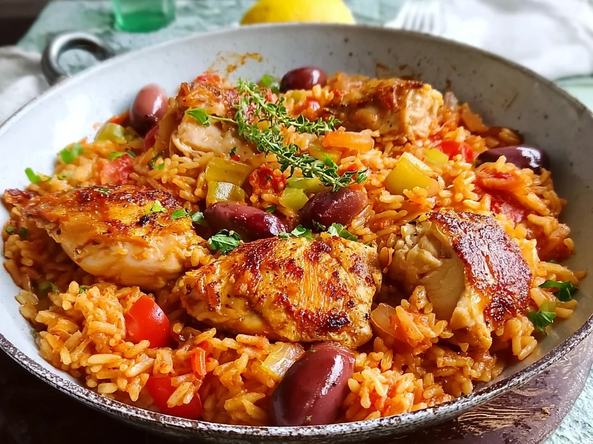 Hähnchen mit griechischem Tomatenreis - Bild 1