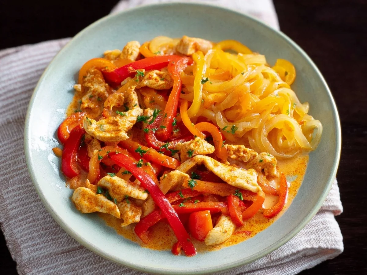 Hähnchen-Paprika-Geschnetzeltes: Schnell & lecker zubereitet - Bild 1