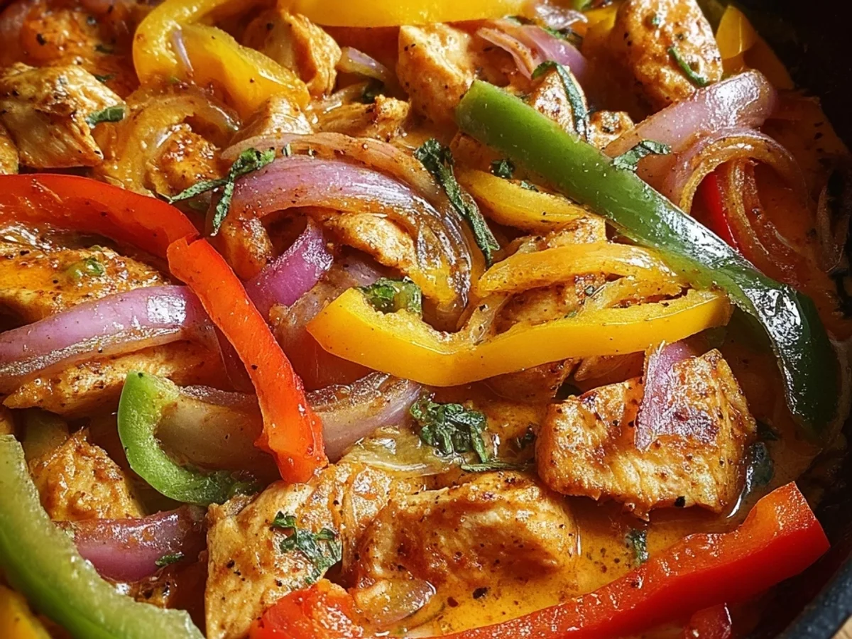 Hähnchen-Paprika-Pfanne: Schnell, Low Carb & Einfach - Bild 1