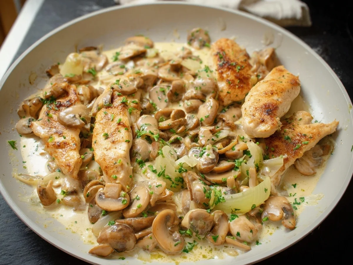 Hähnchen-Pilz-Geschnetzeltes: Einfach & lecker zubereitet - Bild 1