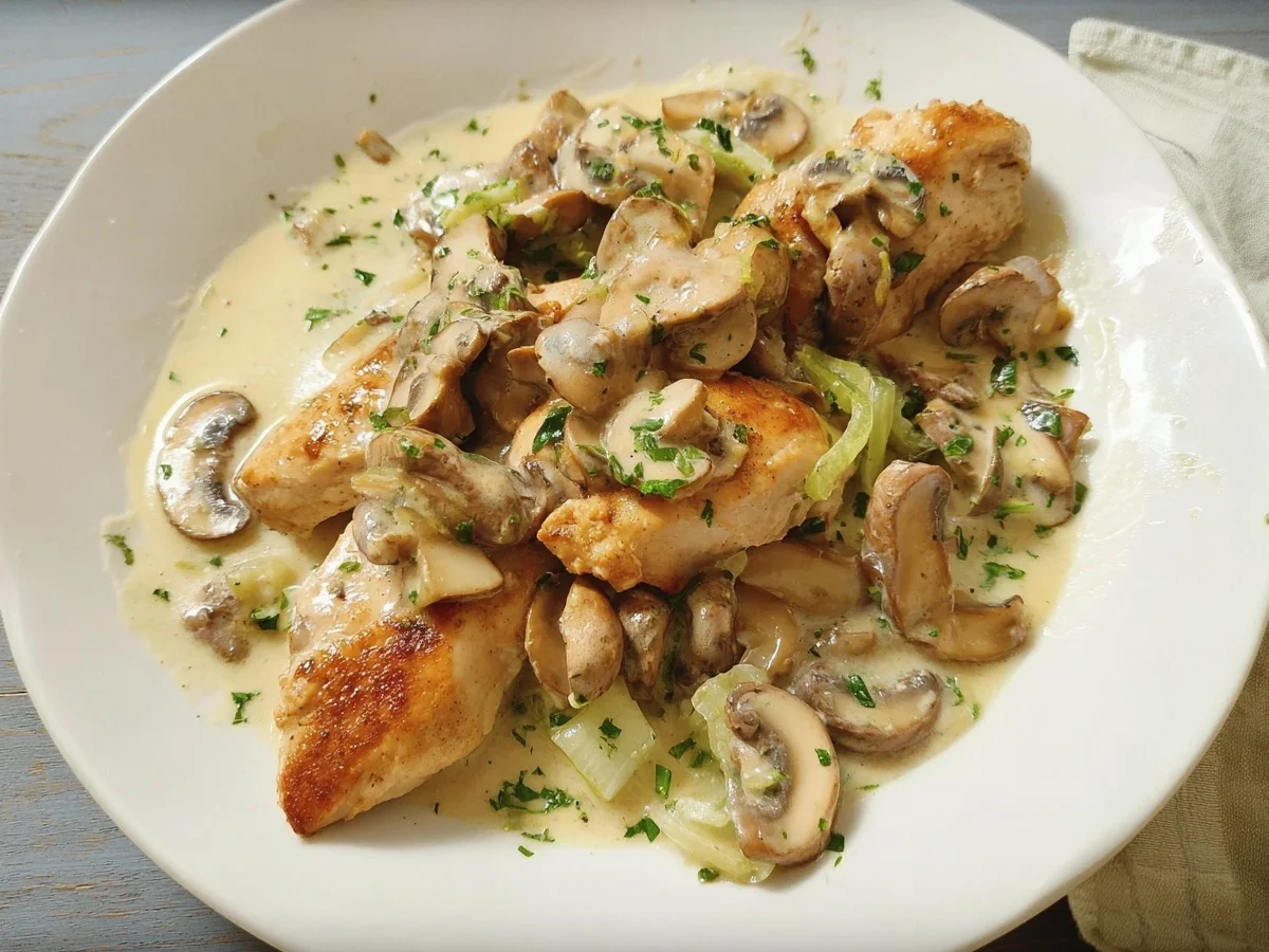 Hähnchen-Pilz-Geschnetzeltes: Einfach & lecker zubereitet - Bild 2
