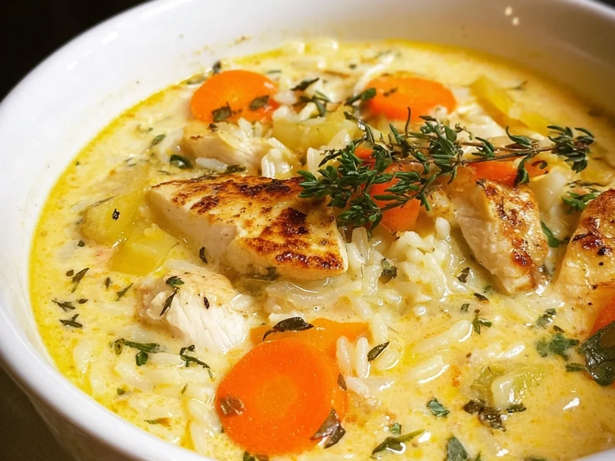 Hähnchen Risoni Suppe: Cremig, Herzhaft & Blitzschnell - Bild 1