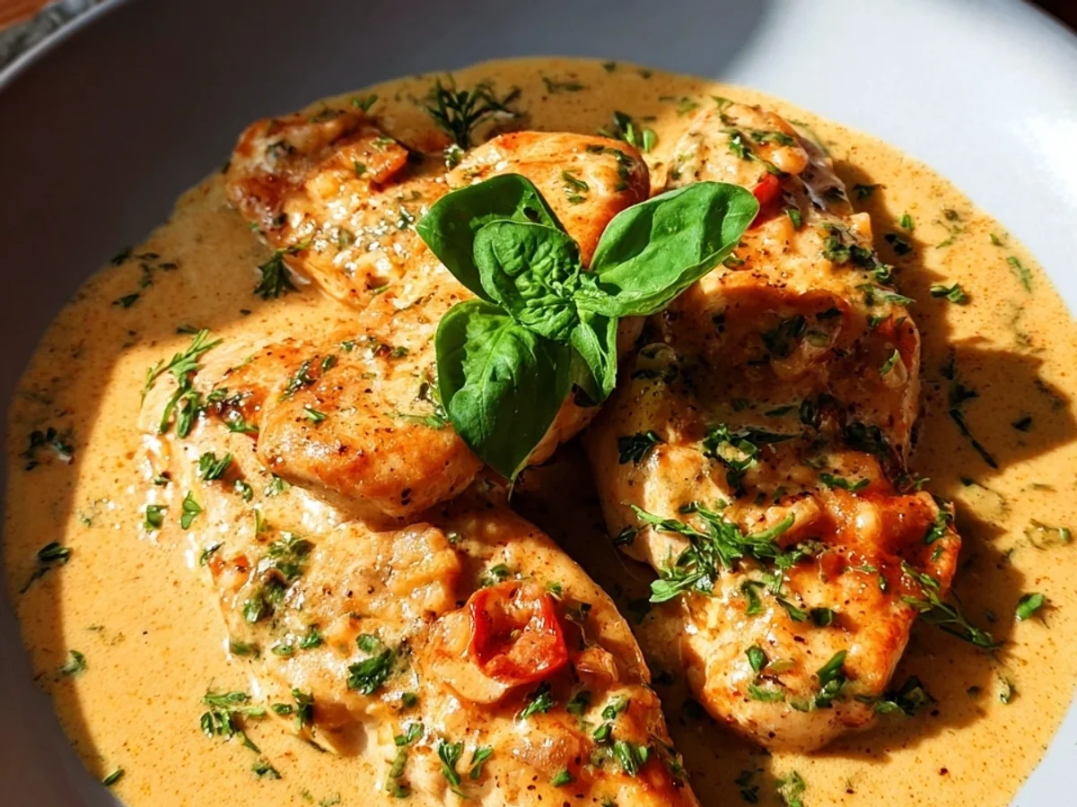 Hähnchenfilet in Frischkäse-Parmesan-Soße: Cremig & Schnell - Bild 2