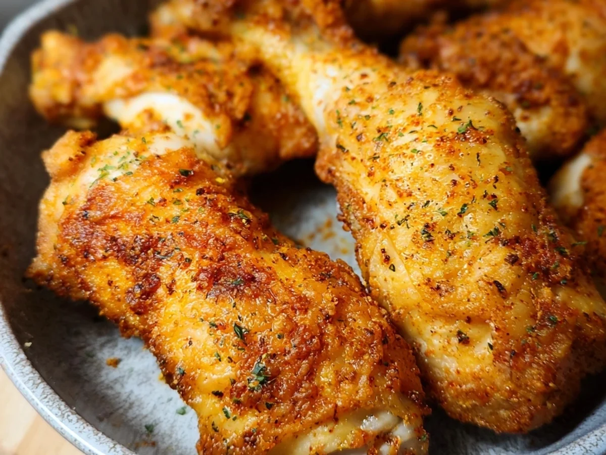 Hähnchenschenkel Heißluftfritteuse: Saftig & Knusprig - Bild 1