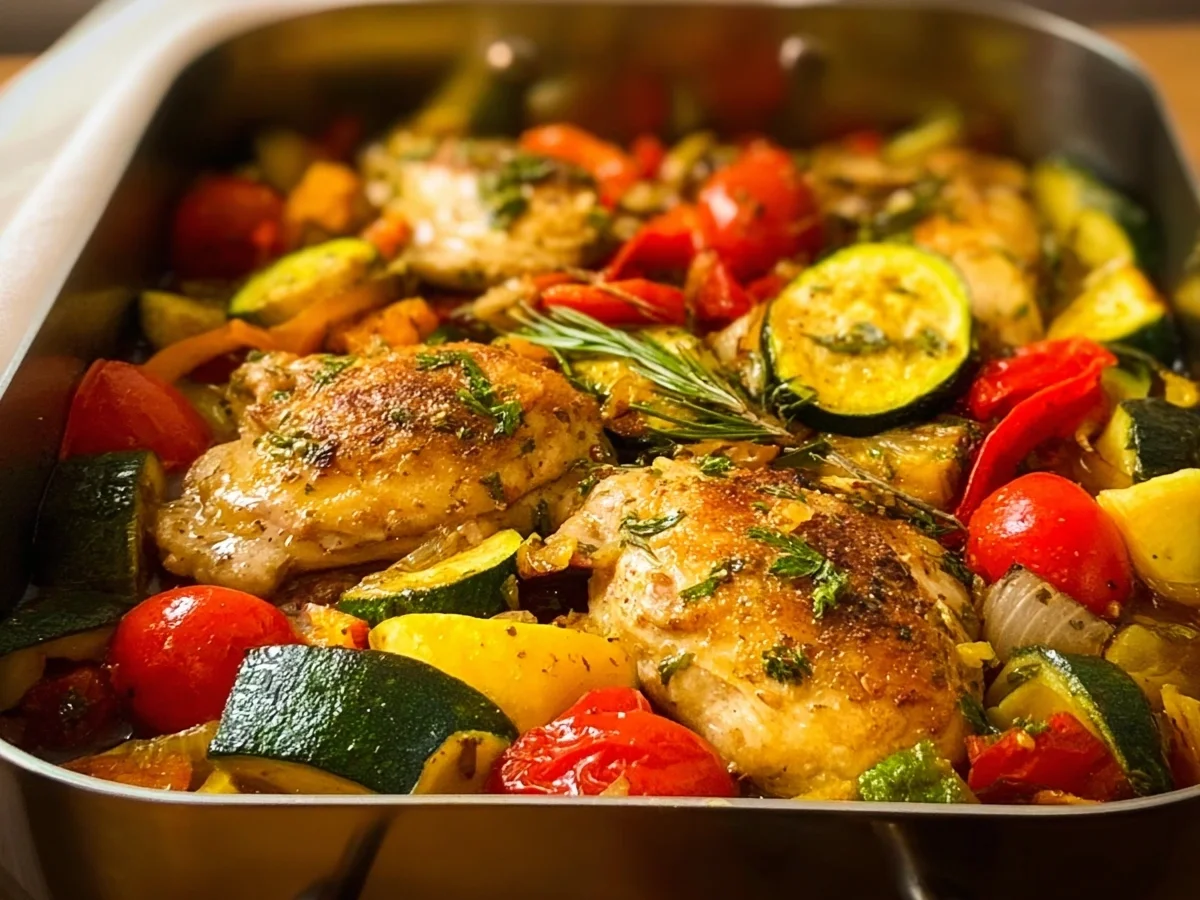 Huhn mit geschmorten Zucchini-Gemüse - Bild 2