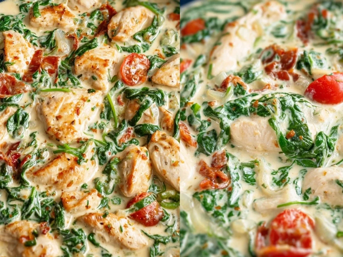 Keto Hähnchen-Spinat-Pfanne: Schnelles Low Carb Abendessen - Bild 2