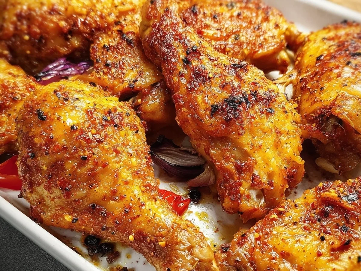 Knusprige Hähnchenschenkel aus dem Backofen - Bild 1