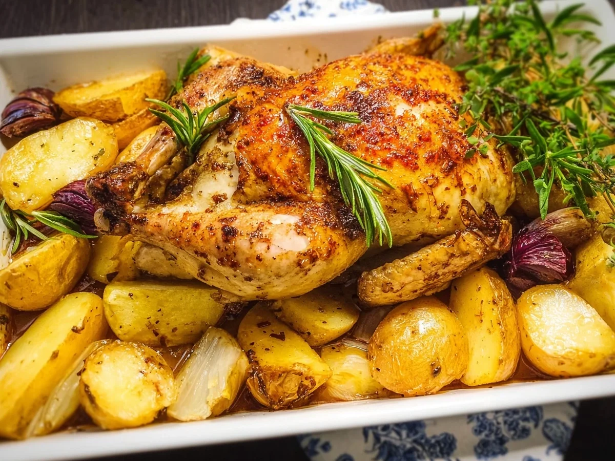 Knuspriges Ofenhähnchen mit Kartoffeln: Einfaches Familienrezept - Bild 2