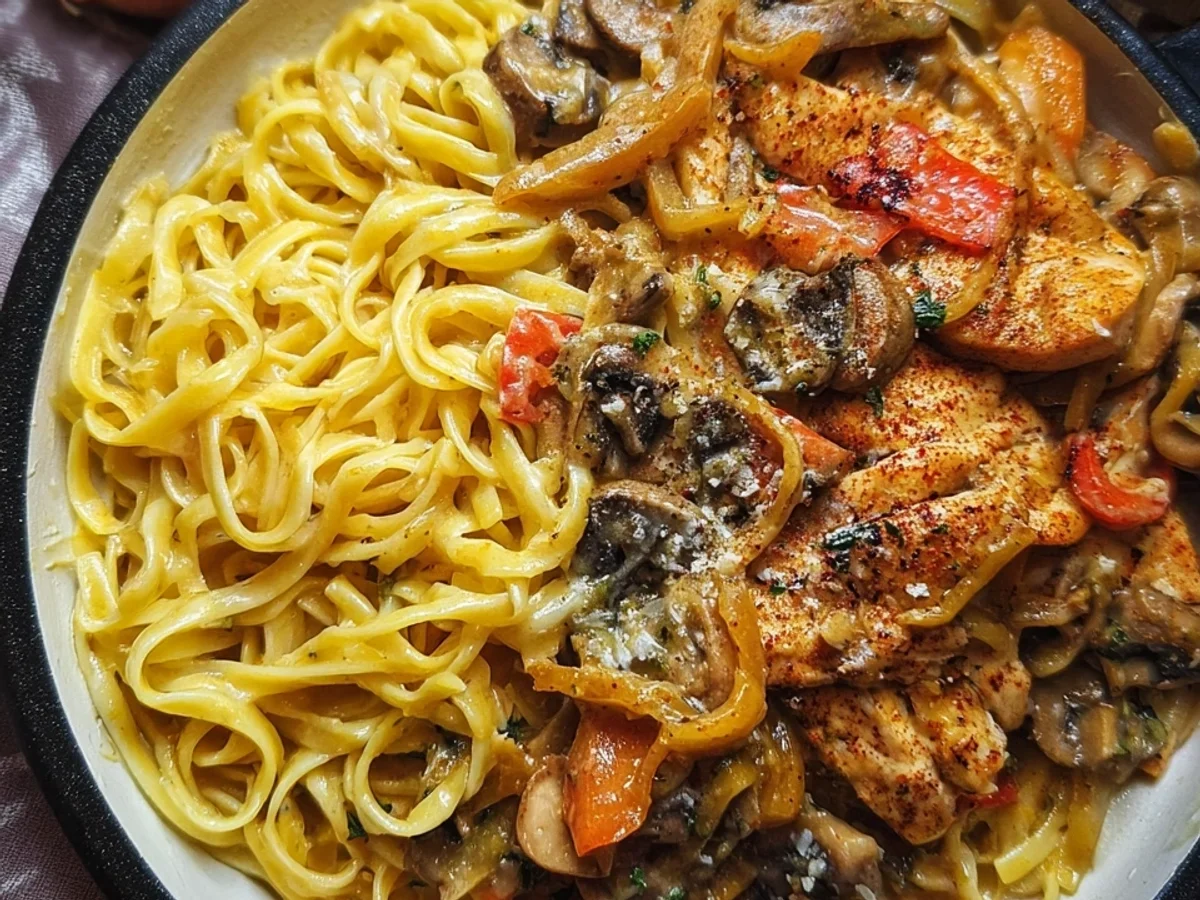 Leckere Parmesan Hähnchen Pasta: Cremig & Würzig - Bild 2