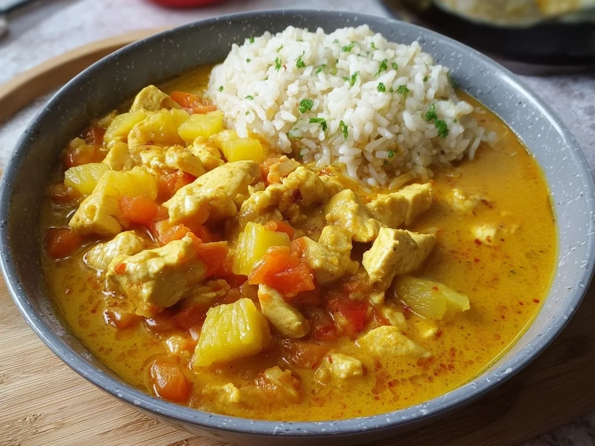 Leichtes Hähnchen-Ananas-Curry: Blitzrezept für Familien - Bild 1