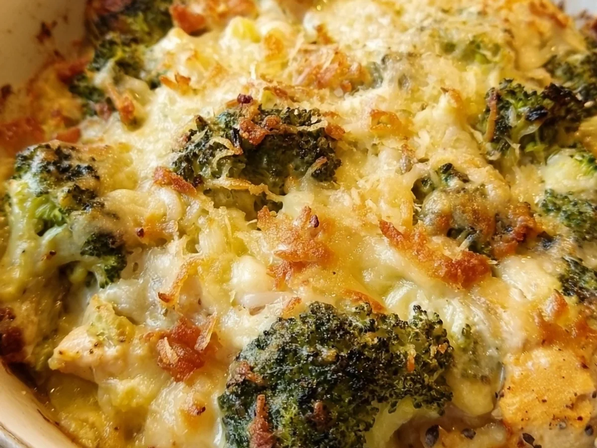 Low Carb Brokkoli-Hähnchen-Auflauf: Eiweißreich & Lecker - Bild 1