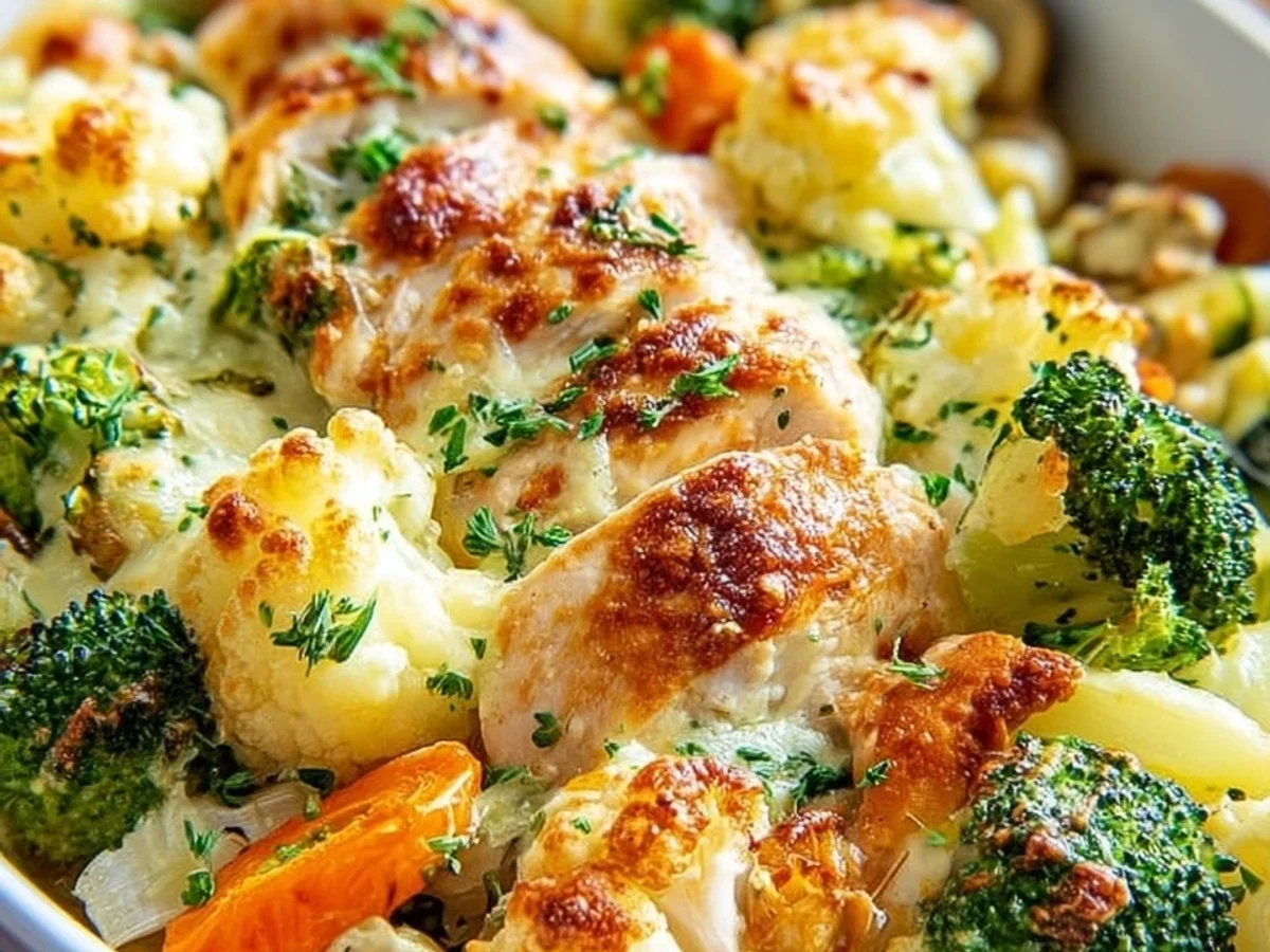 Low-Carb Gemüse-Auflauf mit Hähnchenbrust & viel Protein - Bild 2