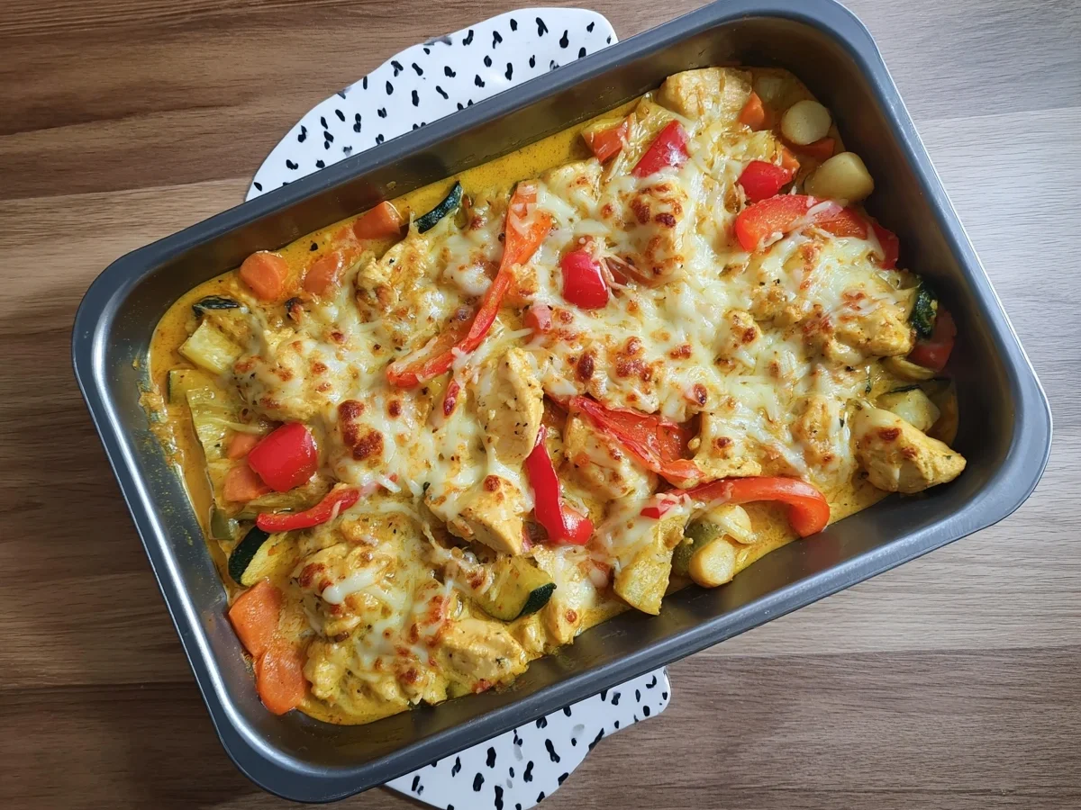 Low Carb Hähnchen Curry Auflauf: Cremig & Einfach - Bild 1