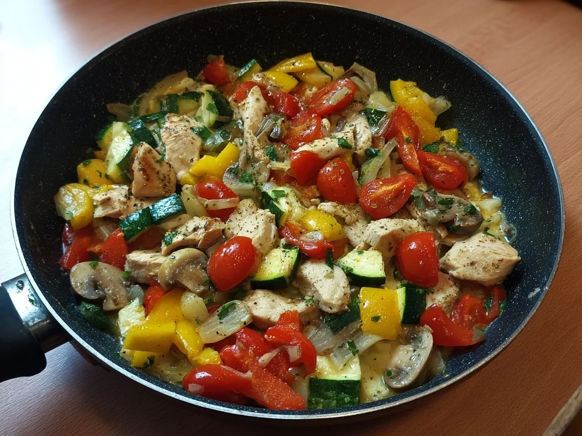 Low Carb Hähnchen-Gemüse-Pfanne: Schnell & einfach - Bild 2