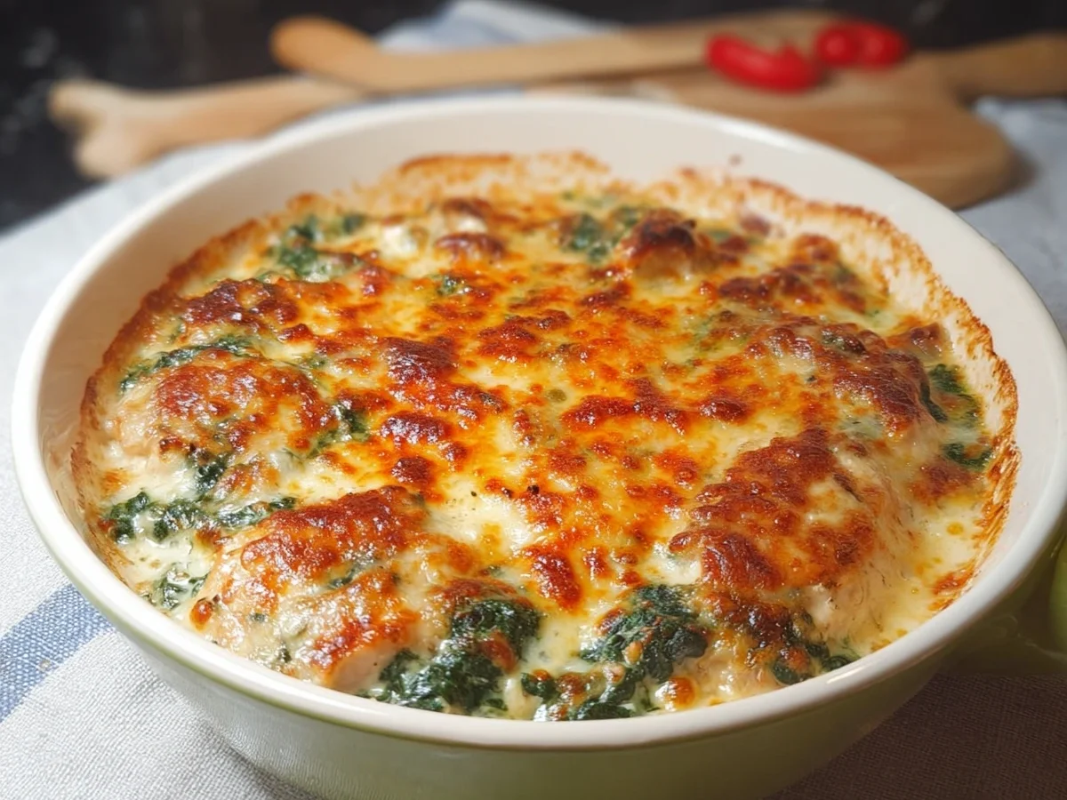 Low Carb Hähnchen Spinat Auflauf: Lecker & Gesund - Bild 2