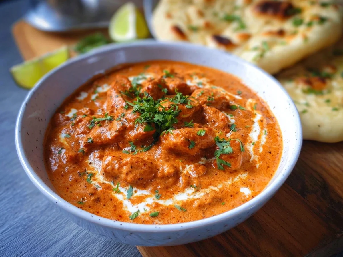 Low Carb Indisches Butter Chicken mit Naanbrot - Bild 2