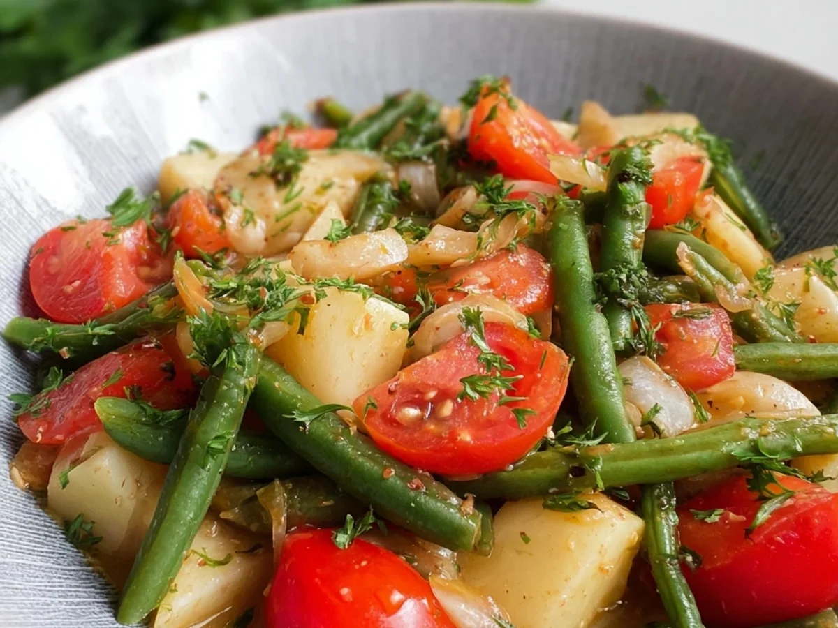 Low Carb Kohlrabi-Ragout mit Tomaten & Bohnen - Bild 1