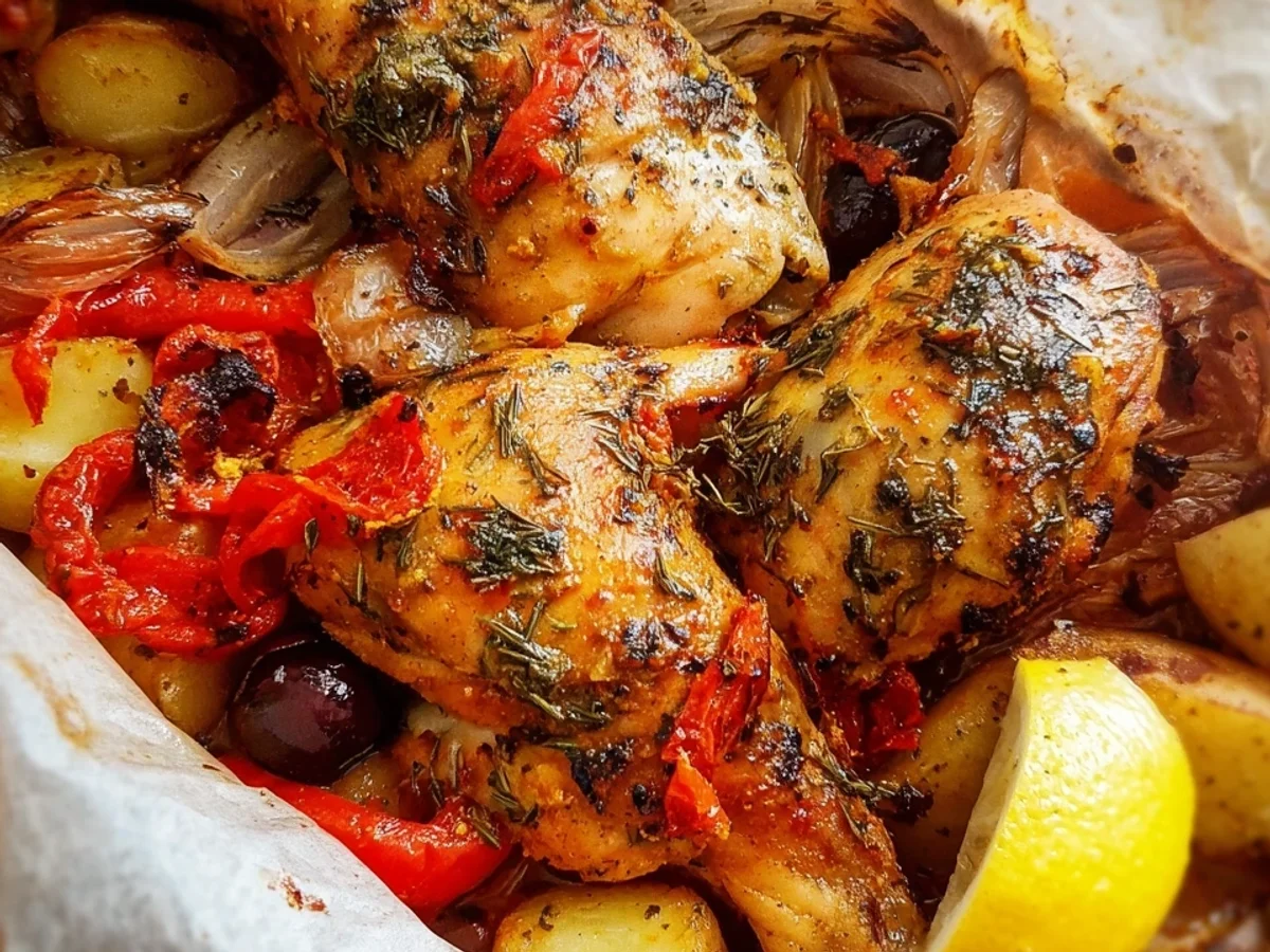 Mediterrane Hähnchenschenkel im Bratschlauch - Bild 2