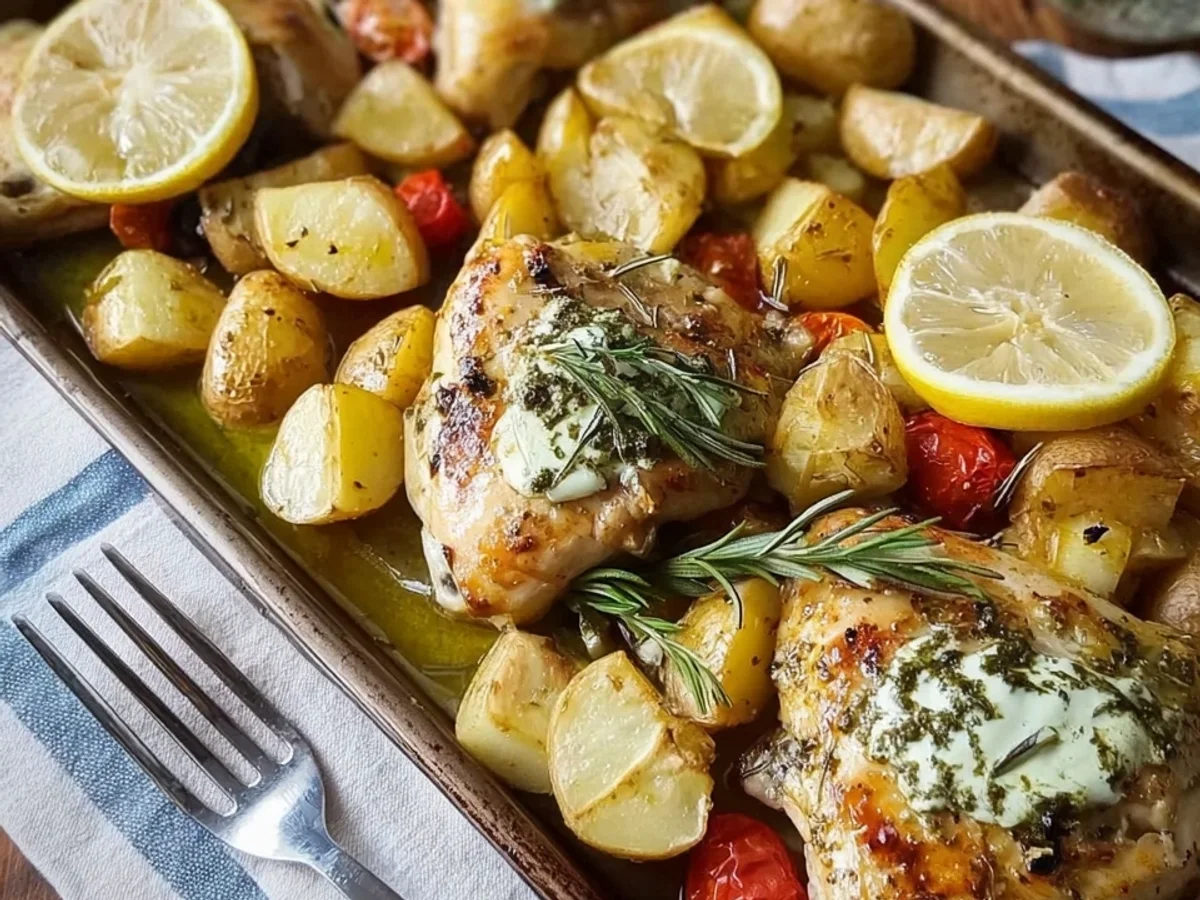 Mediterranes Ofenhähnchen mit Rosmarinkartoffeln - Bild 2