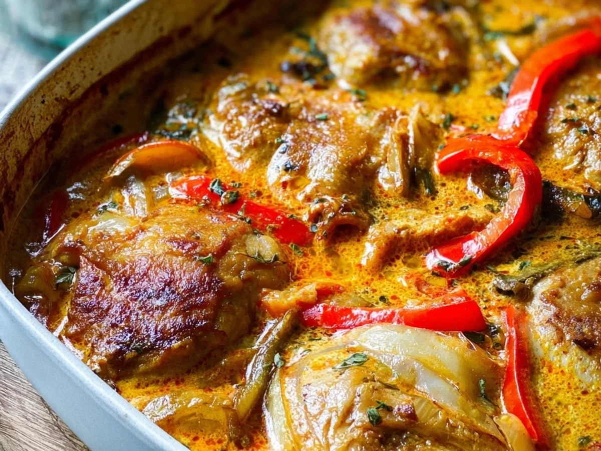 Ofen-Hähnchen in Paprika-Rahm: Cremiges Gericht - Bild 2