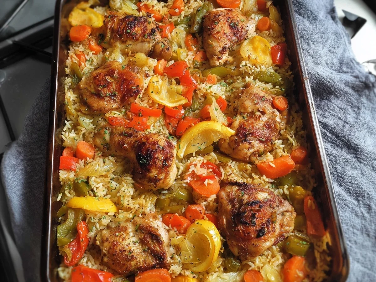 Ofenhuhn mit Gemüsereis: Einfaches Familienrezept - Bild 2
