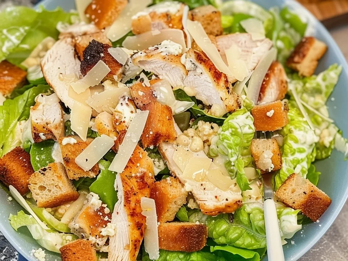 Original Caesar Salad mit Hähnchen einfach zubereiten - Bild 2