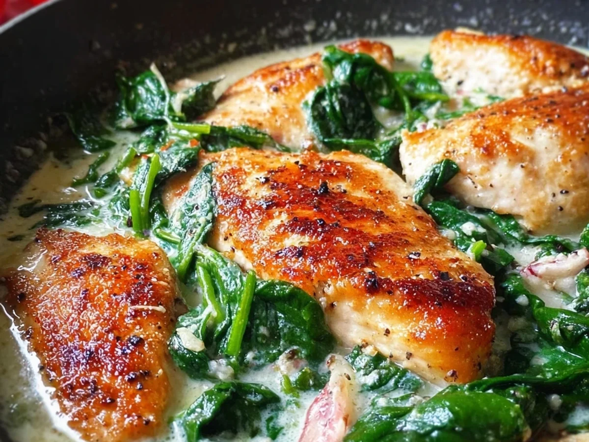 Parmesan-Hähnchen mit Spinat: Einfaches Soulfood - Bild 2