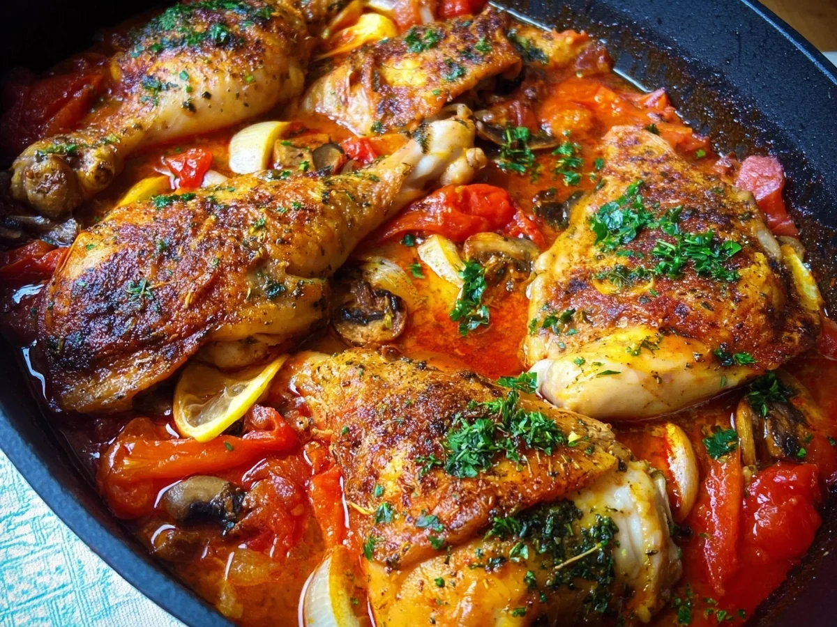 Pollo Cacciatore: Italienisches Familienhähnchen - Bild 1