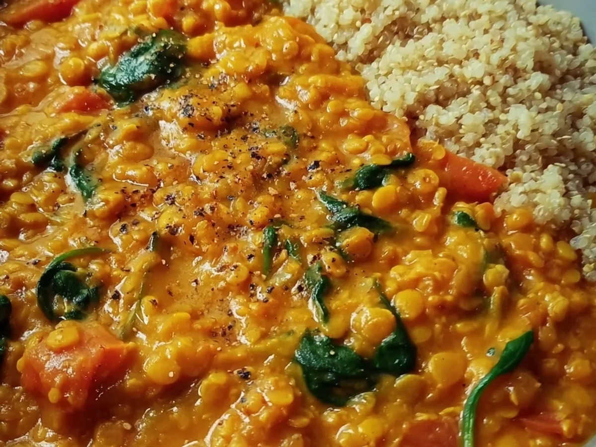 Rotes Linsencurry: Cremig, Vegan & Einfach - Bild 2