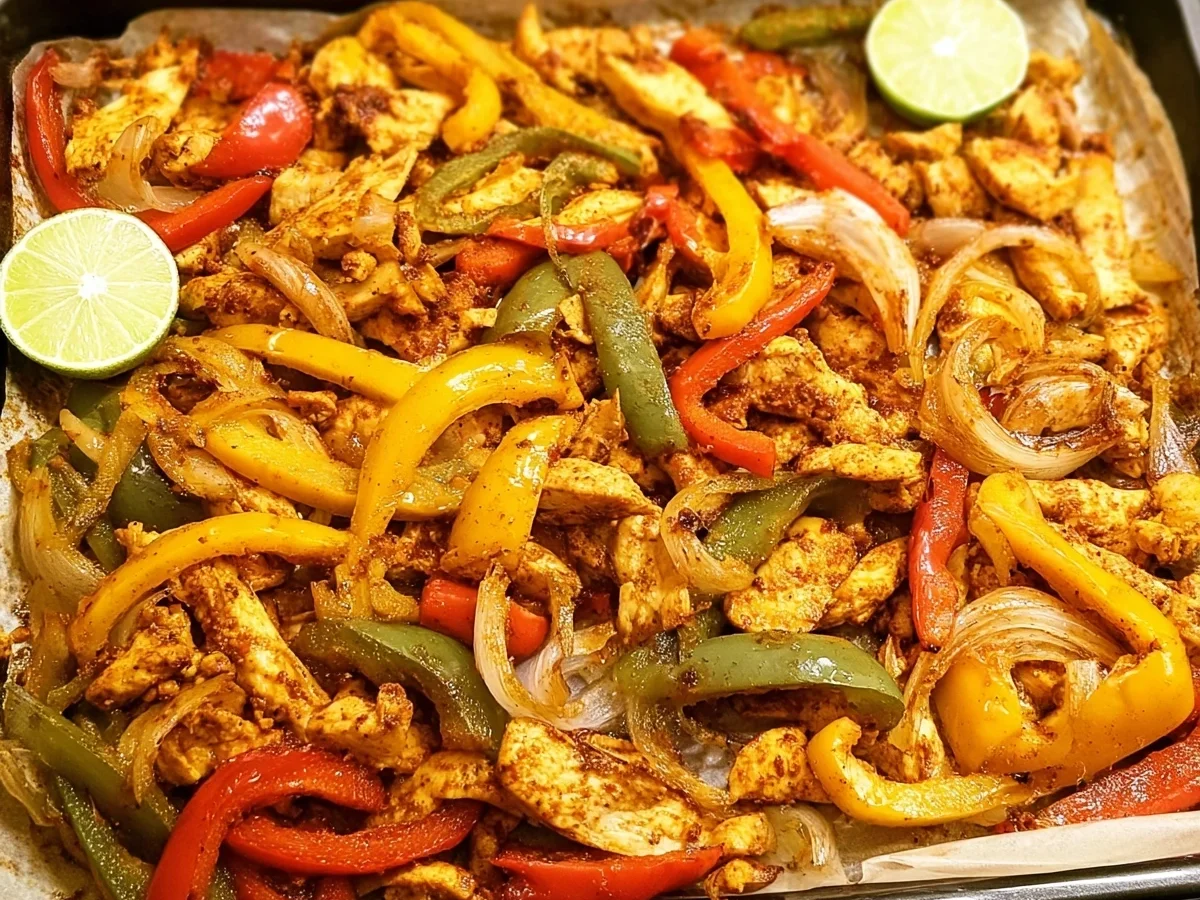 Schnelle Chicken Fajitas vom Blech: Fixes Abendessen - Bild 1