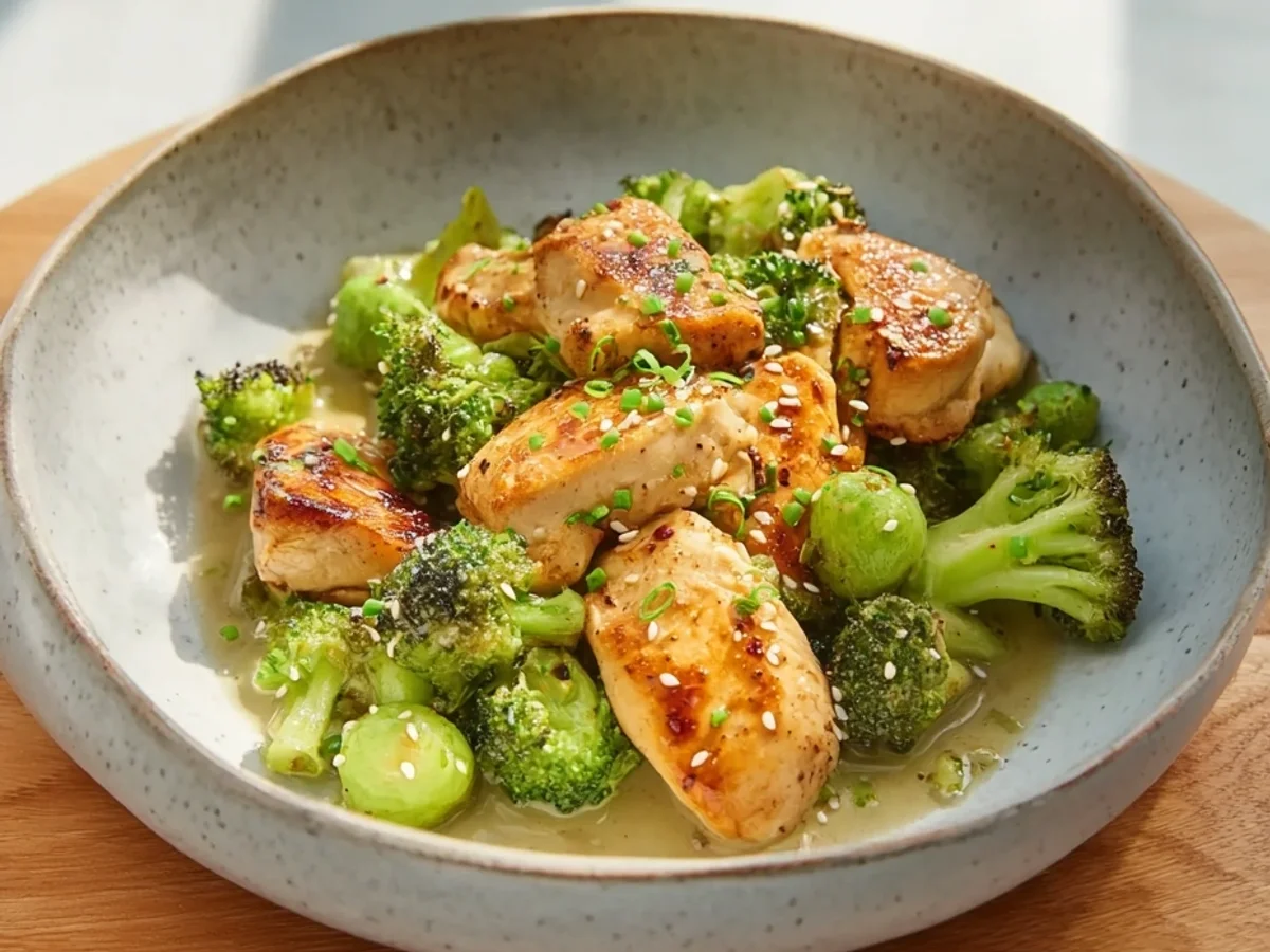 Schnelle Hähnchen Brokkoli Pfanne Low Carb fix - Bild 1