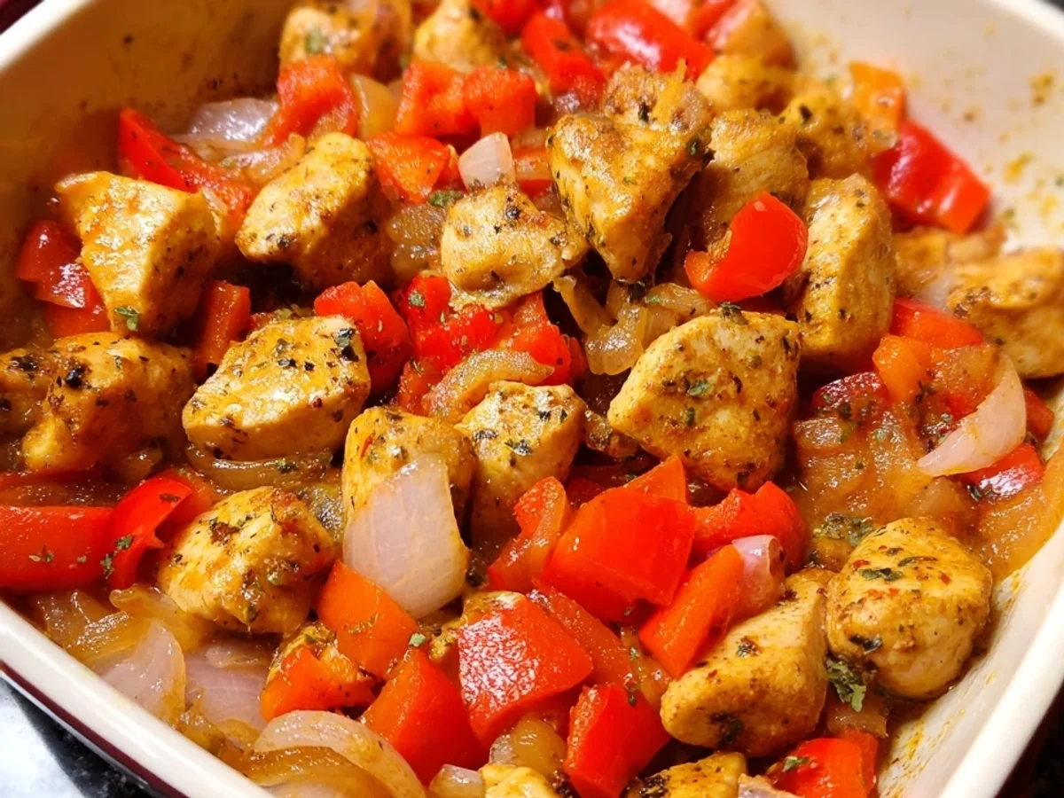 Schnelle Hähnchen-Paprika-Pfanne: Gesund in 20 Min. - Bild 1