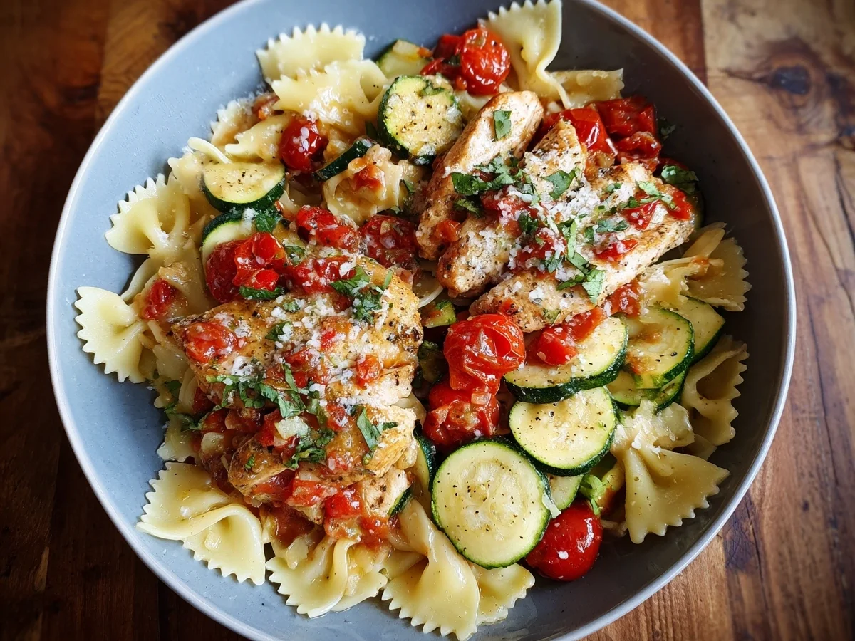 Schnelle Hähnchen-Zucchini-Pasta: Das Familienrezept - Bild 1