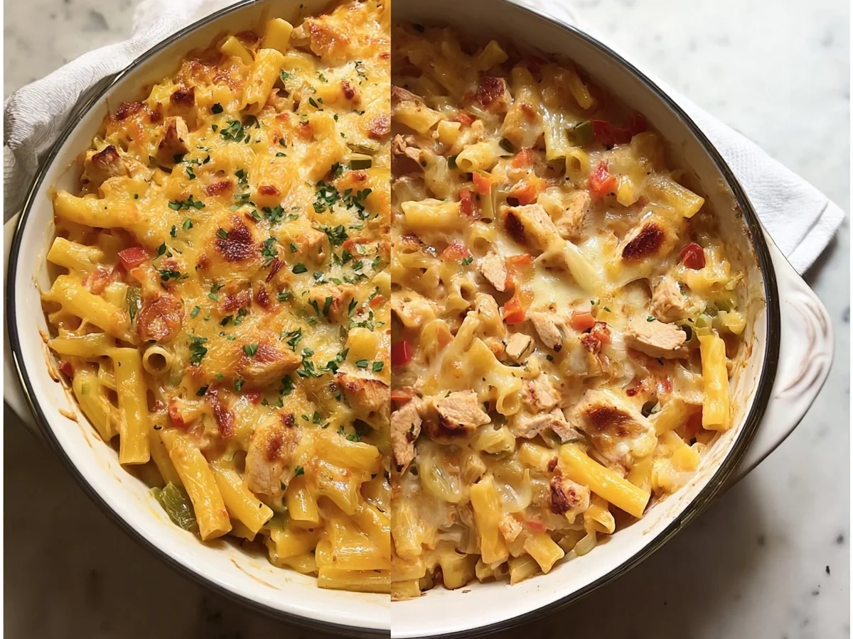 Schneller Hähnchen Nudelauflauf: Familienrezept - Bild 1