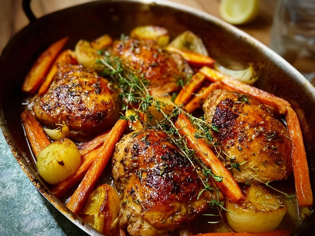 Schnelles 25-Minuten-Huhn mit Möhrchen - Bild 1