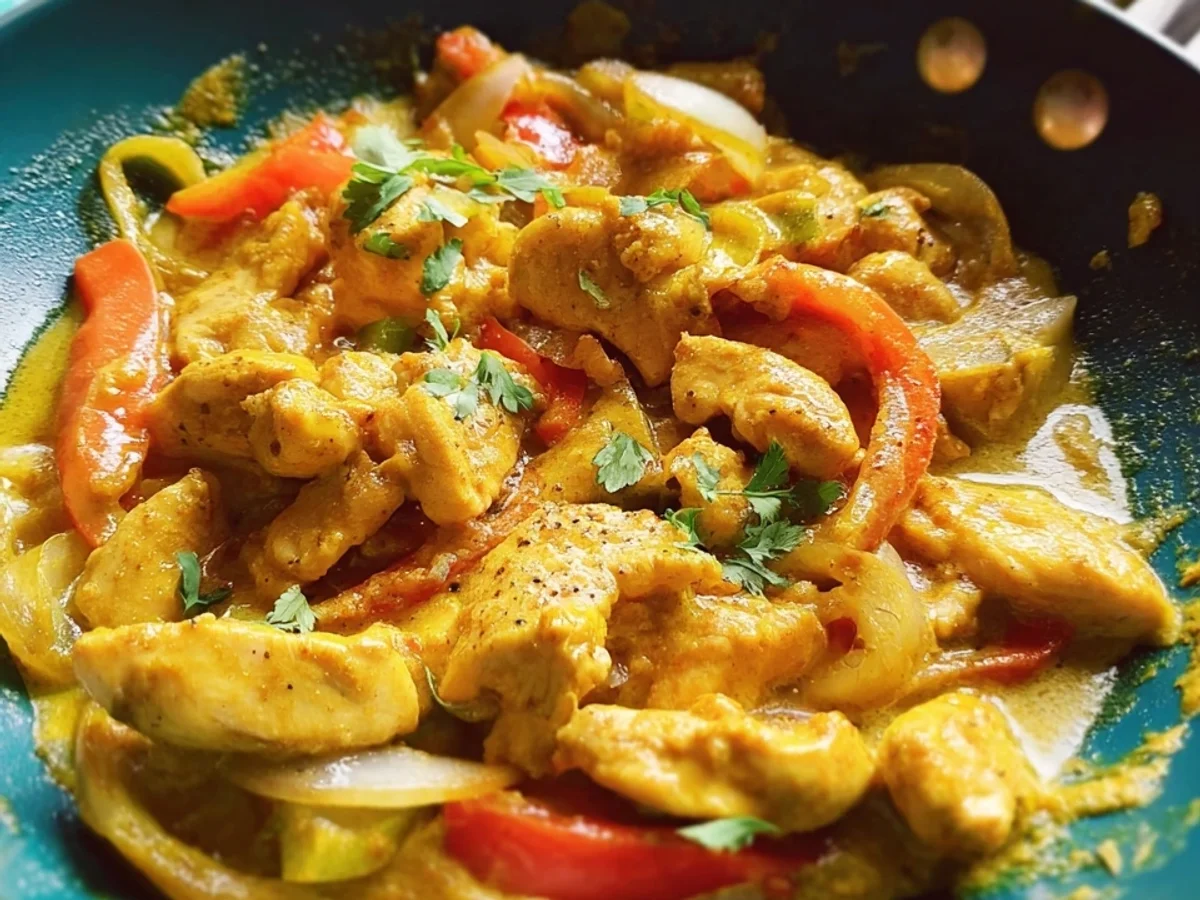 Schnelles Hähnchen Curry Geschnetzeltes in 30 Minuten - Bild 1