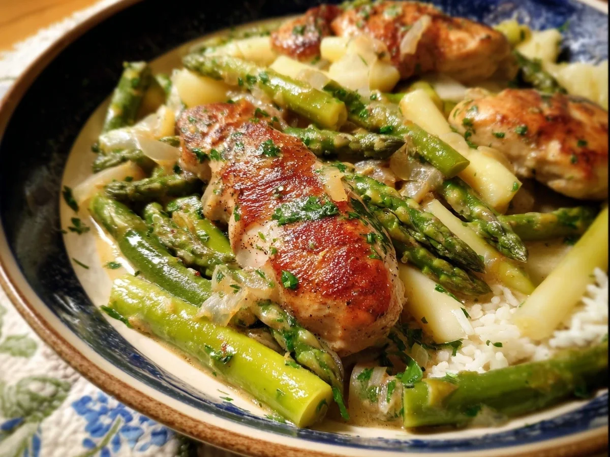 Spargelpfanne mit Hähnchen: Schnelles Frühlingsgericht - Bild 1