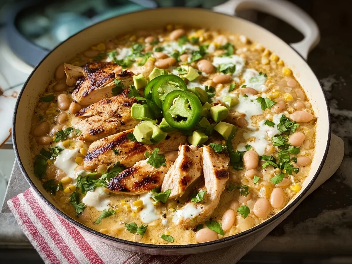 Weißes Chili mit Grillhähnchen: Cremig & würzig - Bild 2